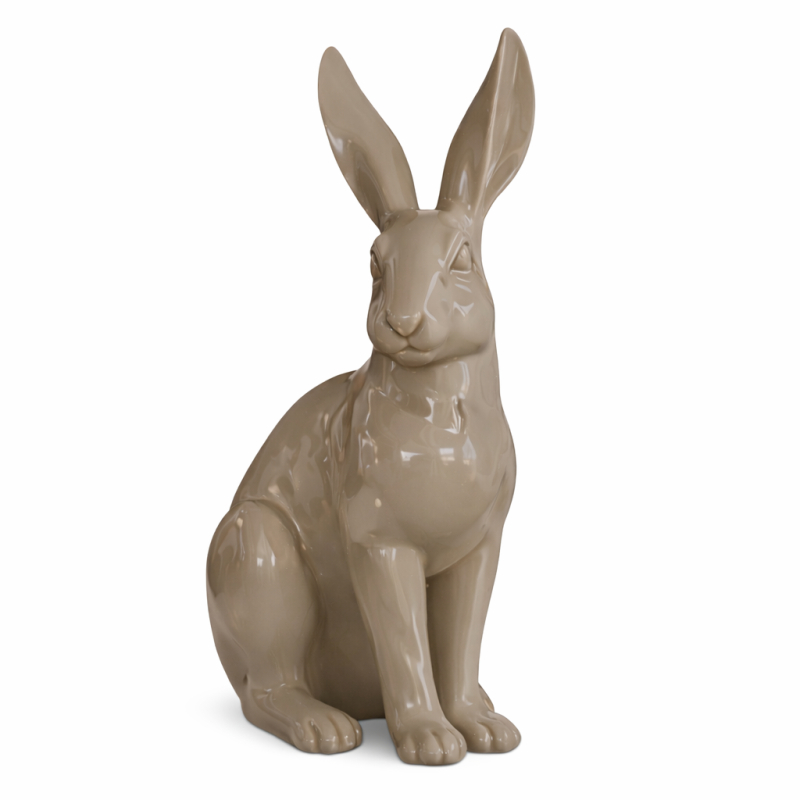 Osterhase, L, beige, gl�nzend