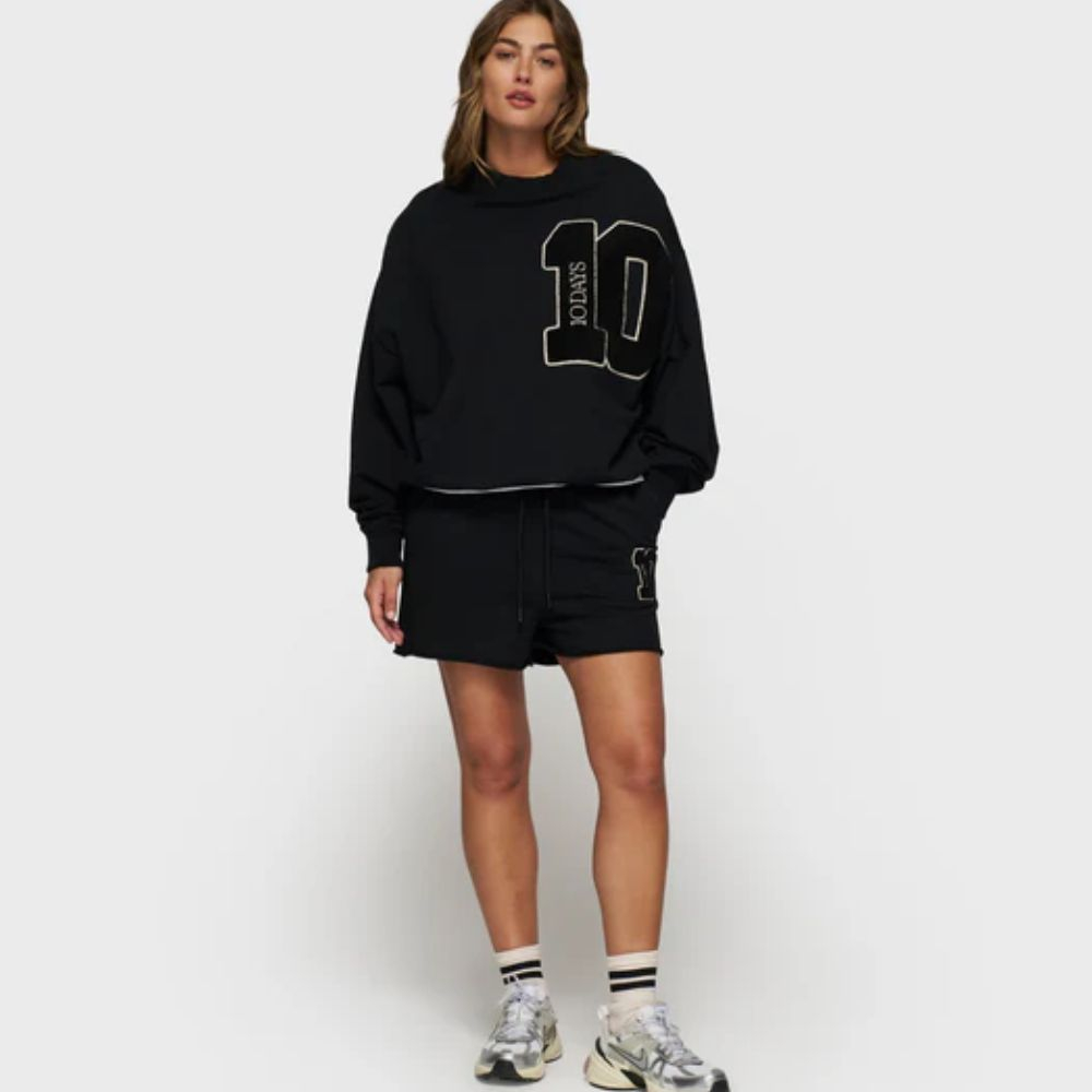 Baseball sweater 10, 10DAYS, schwarz