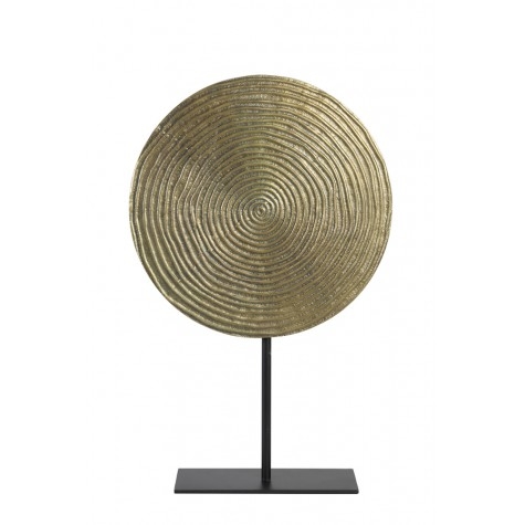 Ornament auf Fu�, gold-bronze L, Spirale