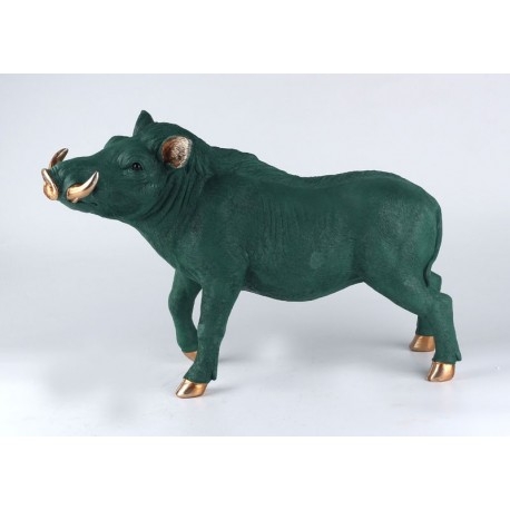 Warzenschwein, gr�n, 54 cm