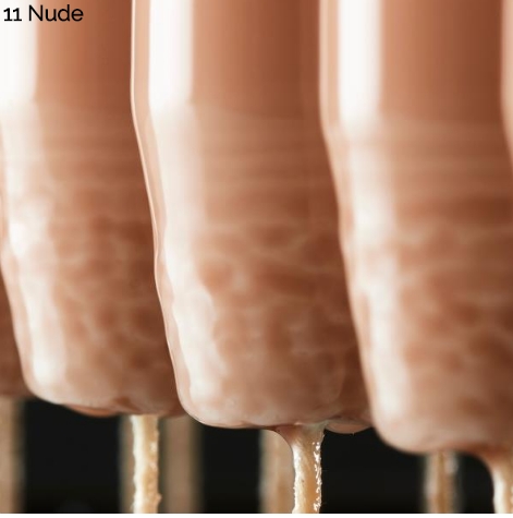 Spitzkerze, 32 cm, nude, lack