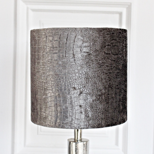 Lampenschirm S, Schlangenoptik, anthrazit