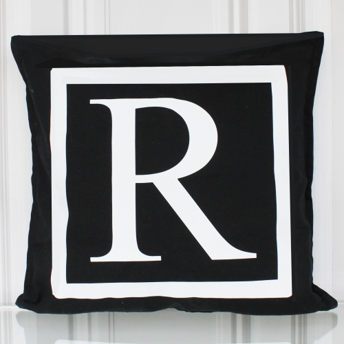 Kissenbezug, Monogramm R