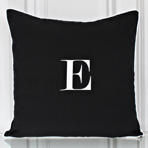 Kissenbezug, Monogramm E