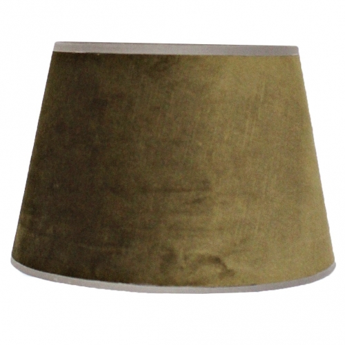 Lampenschirm S, Samt, dunkelgr�n