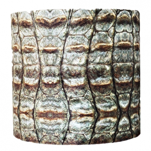 Lampenschirm, Zylinder, Reptil, gr�n