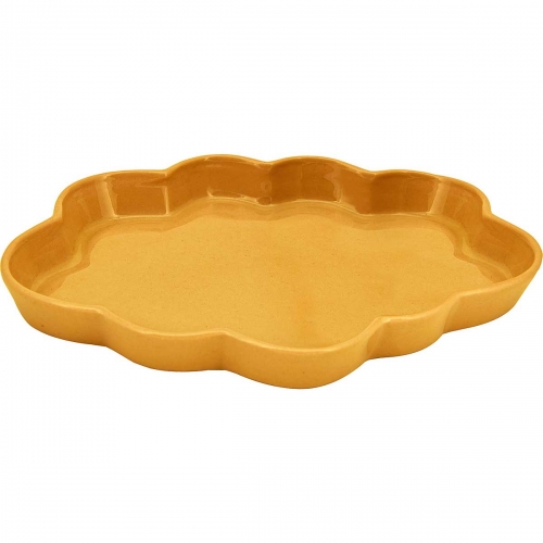 Wolkentablett, senfgelb